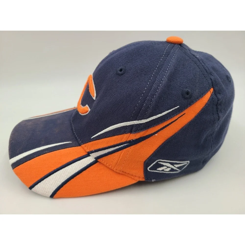 Youth Chicago Bears Reebok Flex Fitted Hat Cap Boy Girl NFL Football Blue Orange
